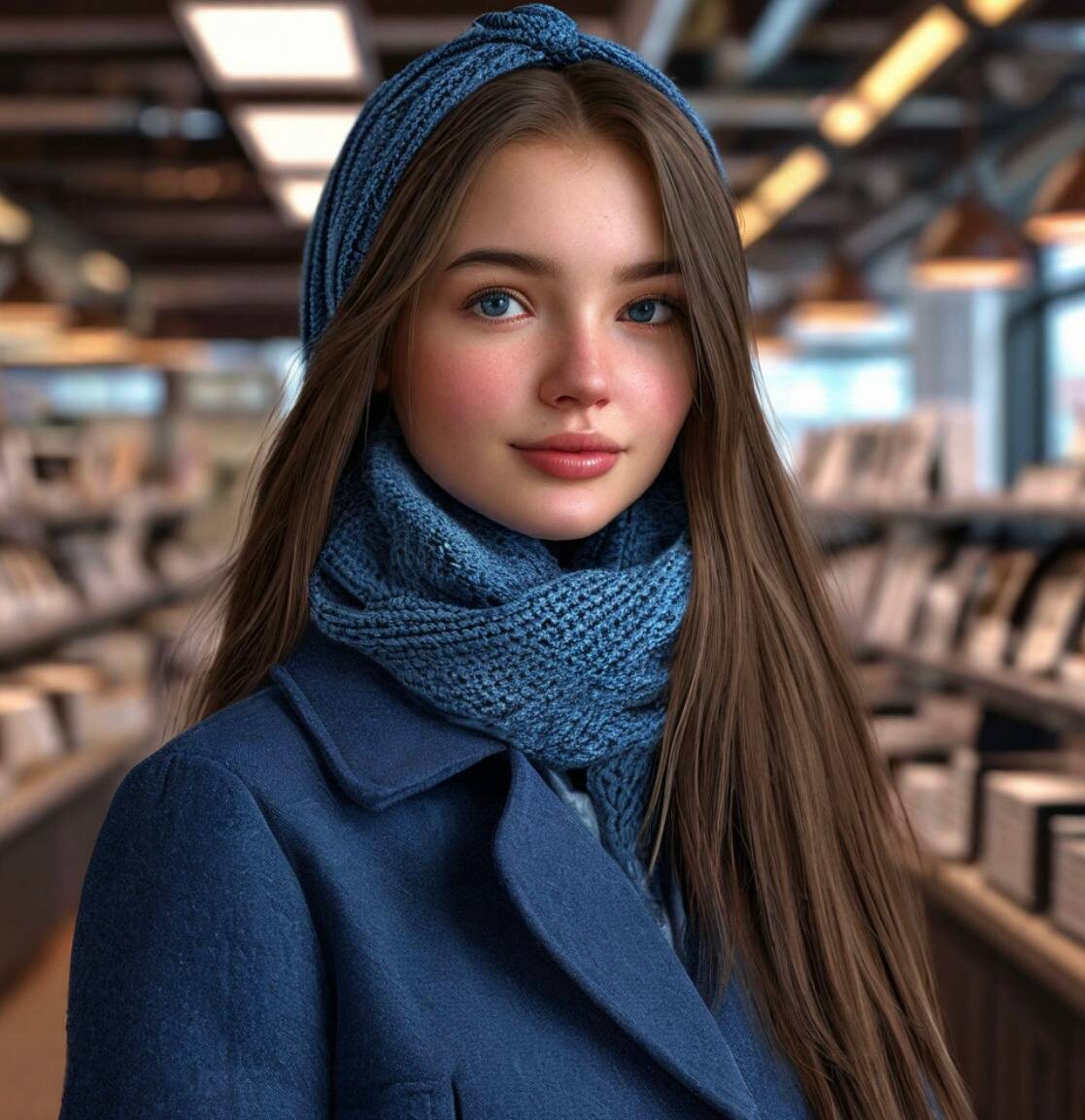 Настя в салоне оптики