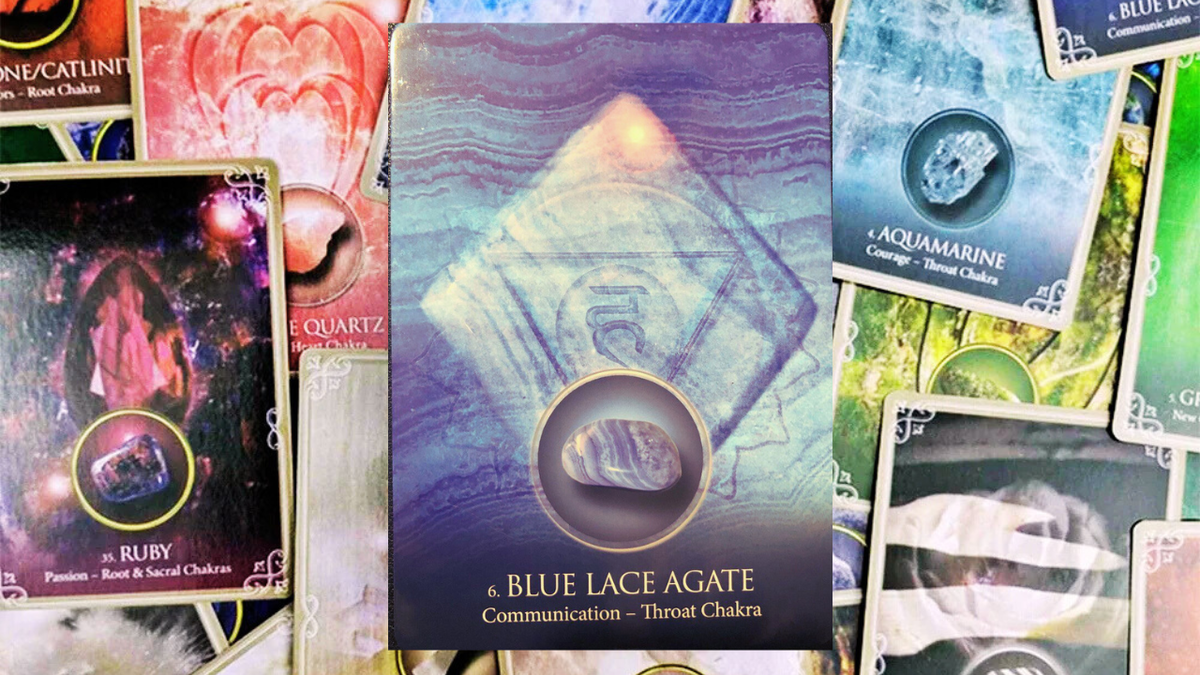 Голубой кружевной агат. Photo «Eternal Crystals Oracle» Jade-Sky