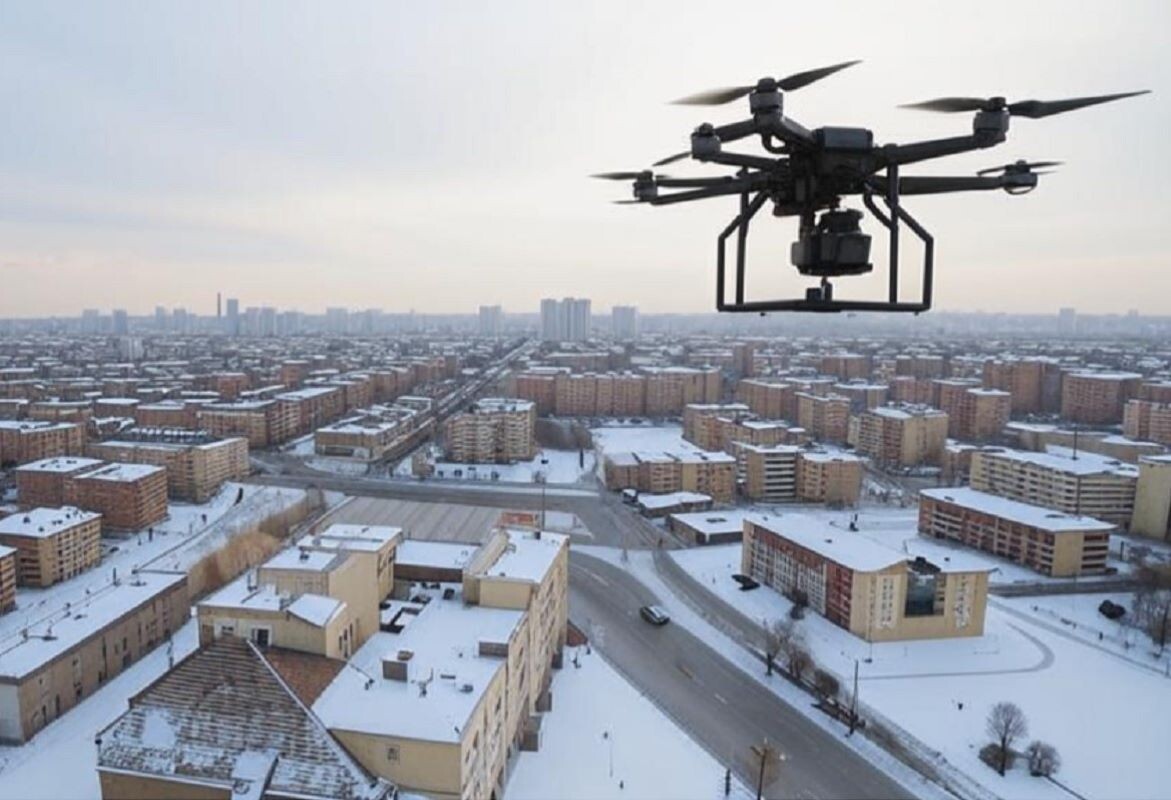 По предварительным данным, пострадавших в результате атак БПЛА нет.  Фото: Изображение сгенерировано нейросетью Kandinsky 2.2