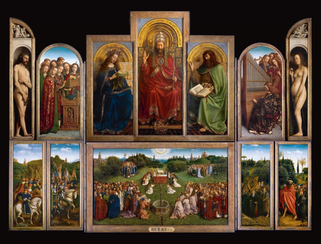 Гентский алтарь в Соборе Святого Бавона, Гент © www.artinflanders.be / Cedric Verhelst