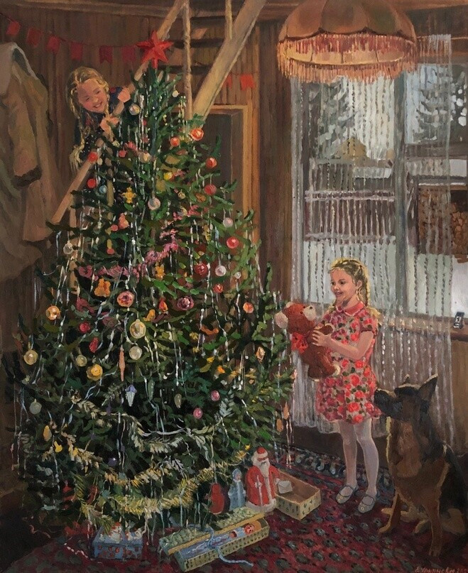 «Новогоднее чудо» художник Екатерина Ульянова, 2022 г