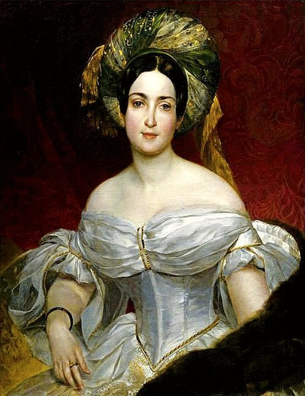 Портрет Авроры Карловны Демидовой. 1836-1838 гг. Художник Карл Павлович Брюллов
