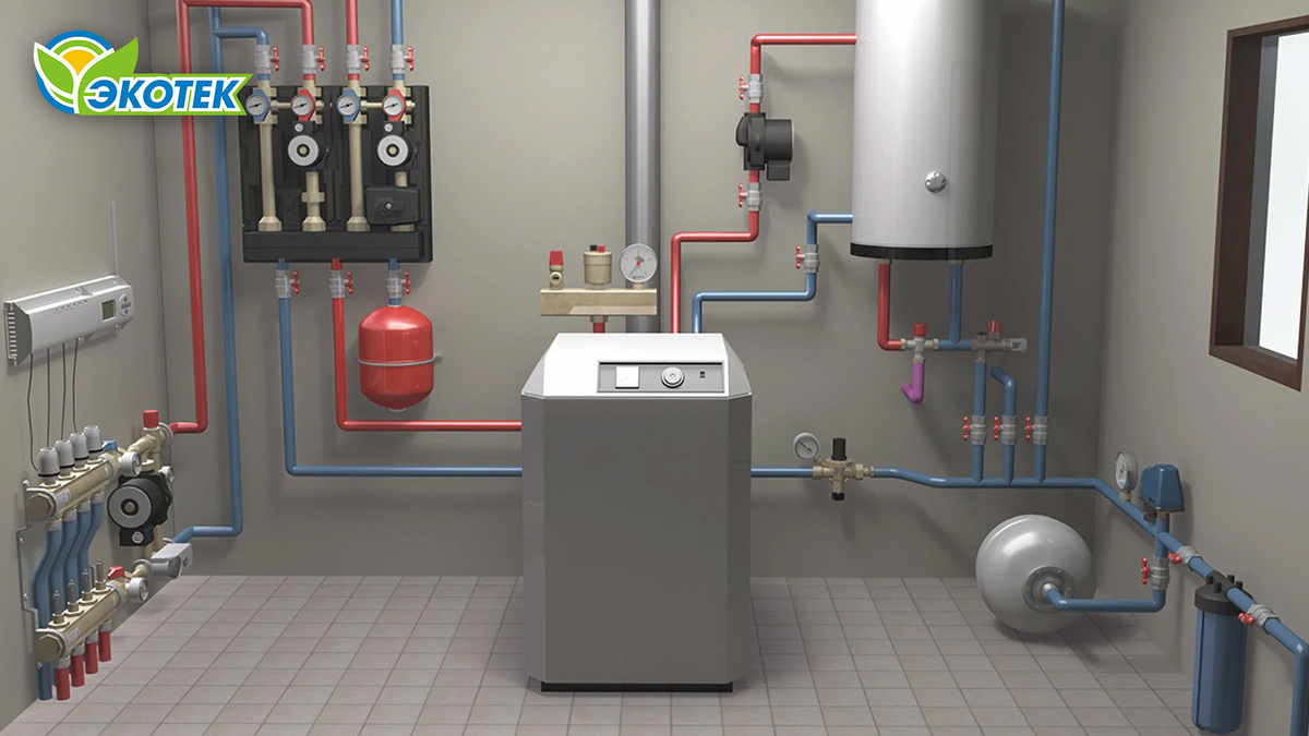 Техобслуживание котельной в частном доме. Экотек