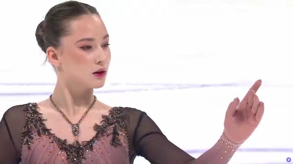 Софья Акатьева. Фото: стоп-кадр прямого эфира «Первого канала»