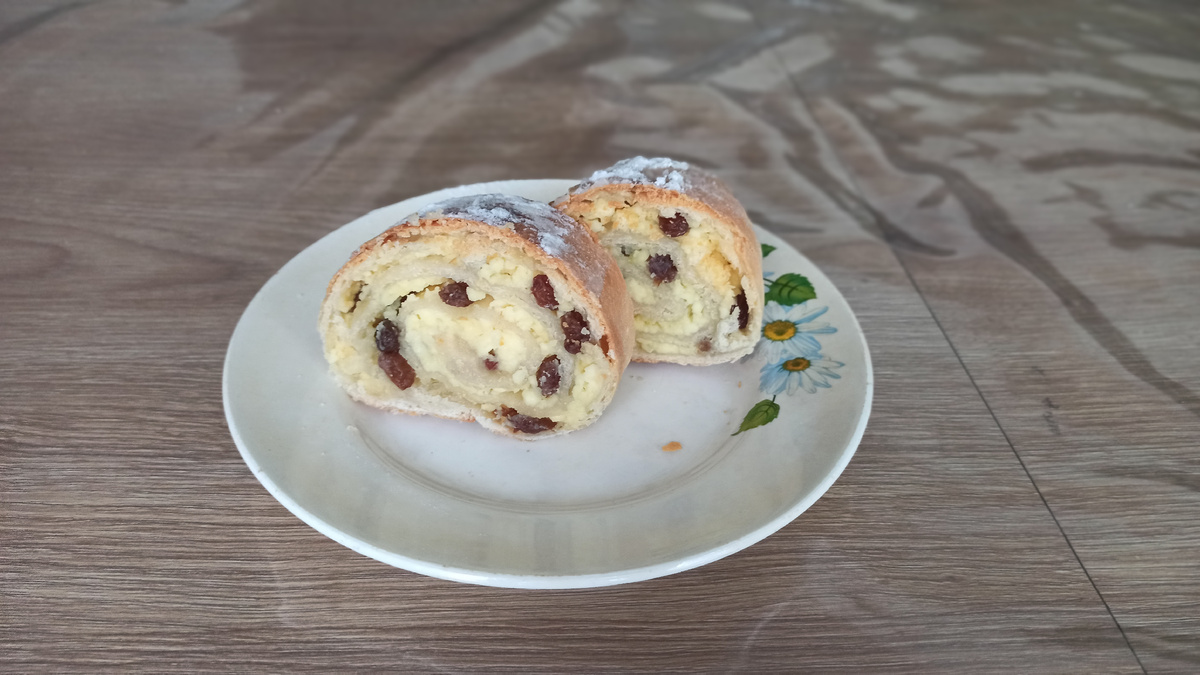 Штрудель с творогом