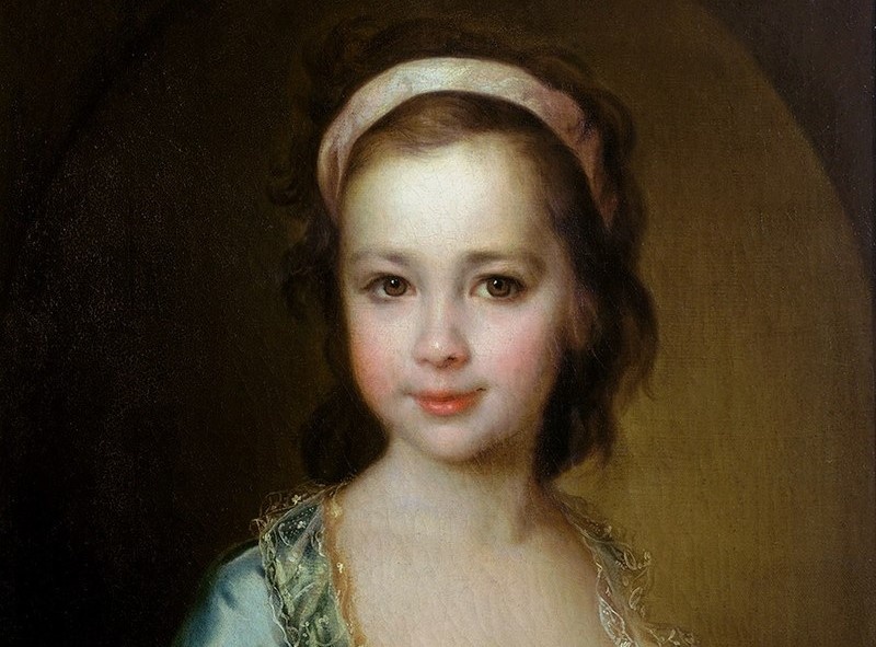 юная Аня Воронцова на полотне Левицкого