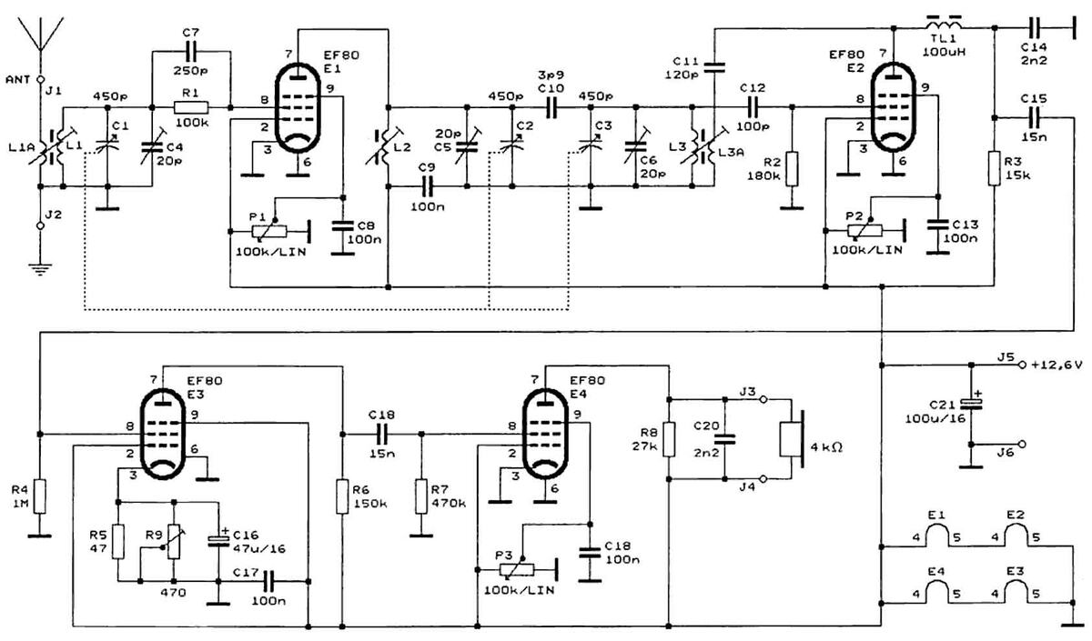 Принципиальная схема приемника