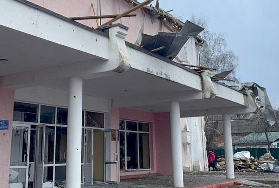    Последствия обстрела Рыльска