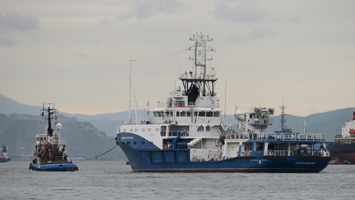 "Капитан Сергеев" в Находке. Май 2024 г. Фото из архива сайта Водный транспорт. 