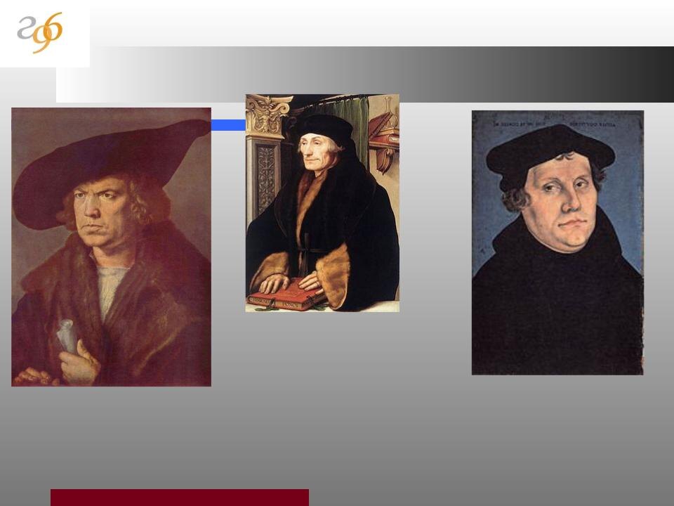 Мартин Лютер ( справа), Эразм Роттердамский