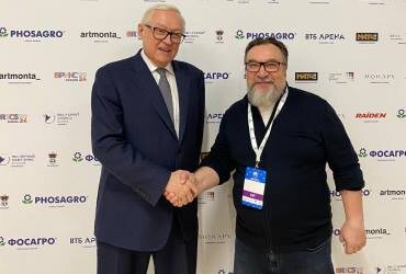 заместитель министра иностранных дел России, Рябков С.А. и директор благотворительного фонда Горшков А.А.