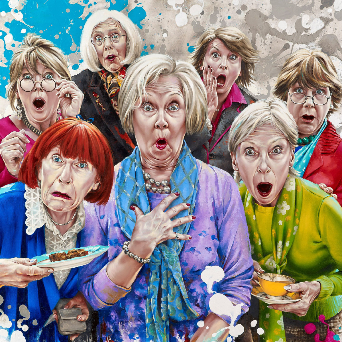 КАРТИНА ХУДОЖНИКА МОРГАНА ПЕННА / Morgan Penn под названием ДАМЫ! / Ladies!