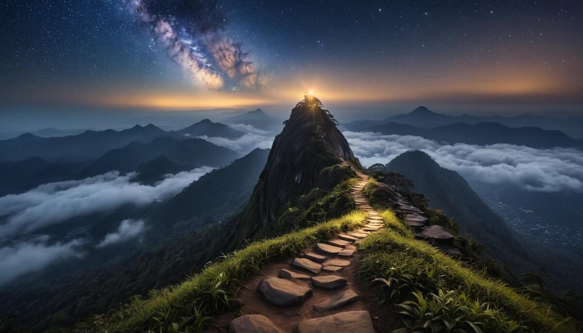 Тропа звёзд: ночной хайкинг на Адамов Пик