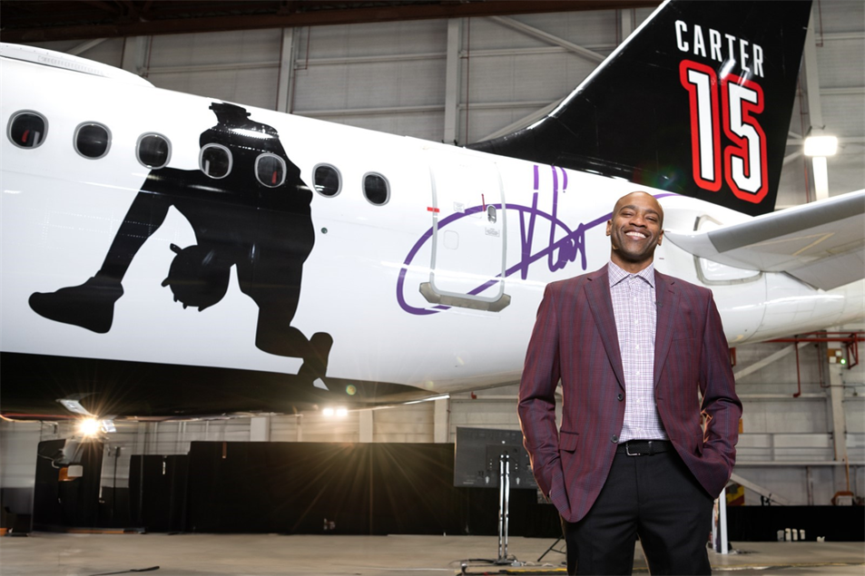  Лучшие ливреи авиакомпаний 2024 года: 5 место – самолет "Vince Carter" авиакомпании Air Canada. Фото: Air Canada
