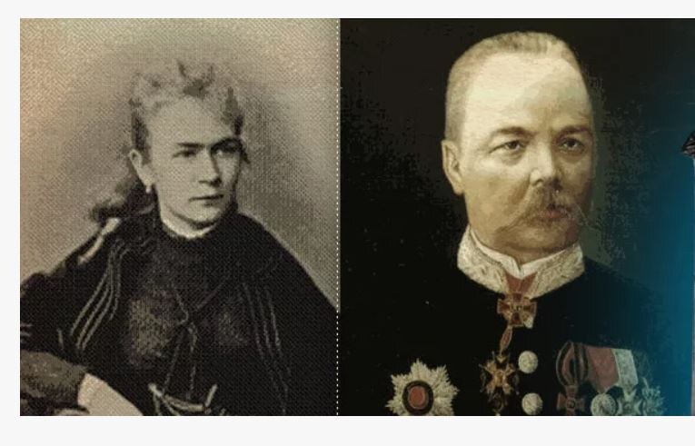 Отец и мать Александра Скрябина. 