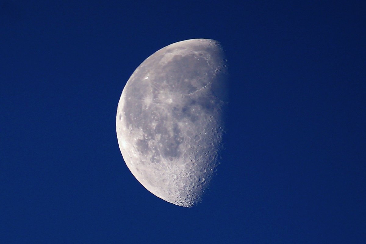 Луна утром 21 декабря 2024 года, фото автора
