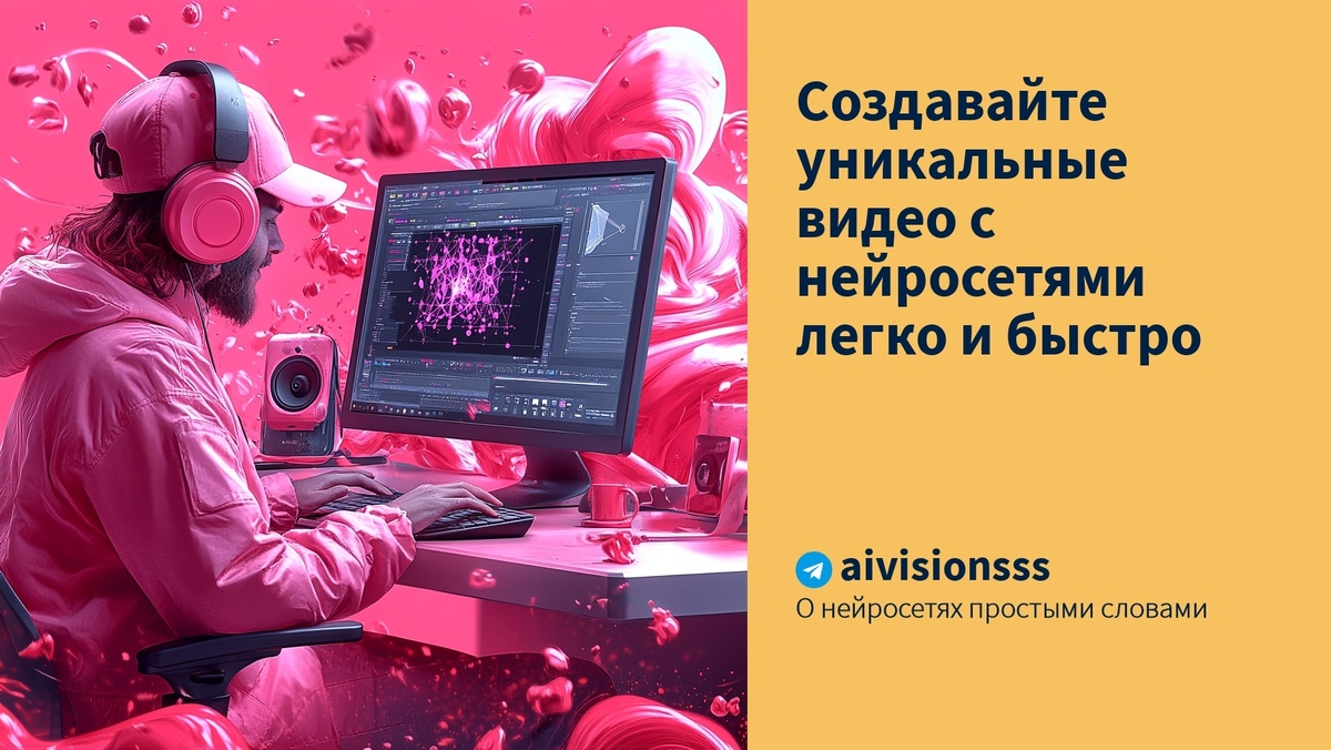    Создавайте уникальные видео с нейросетями легко и быстро aivisions