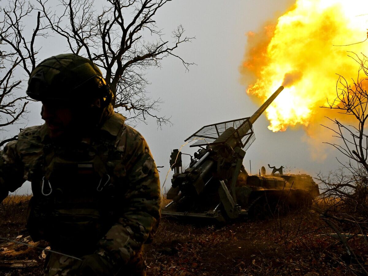    Боевая работа САУ 2С7М "Малка" в зоне СВО© РИА Новости / Станислав Красильников