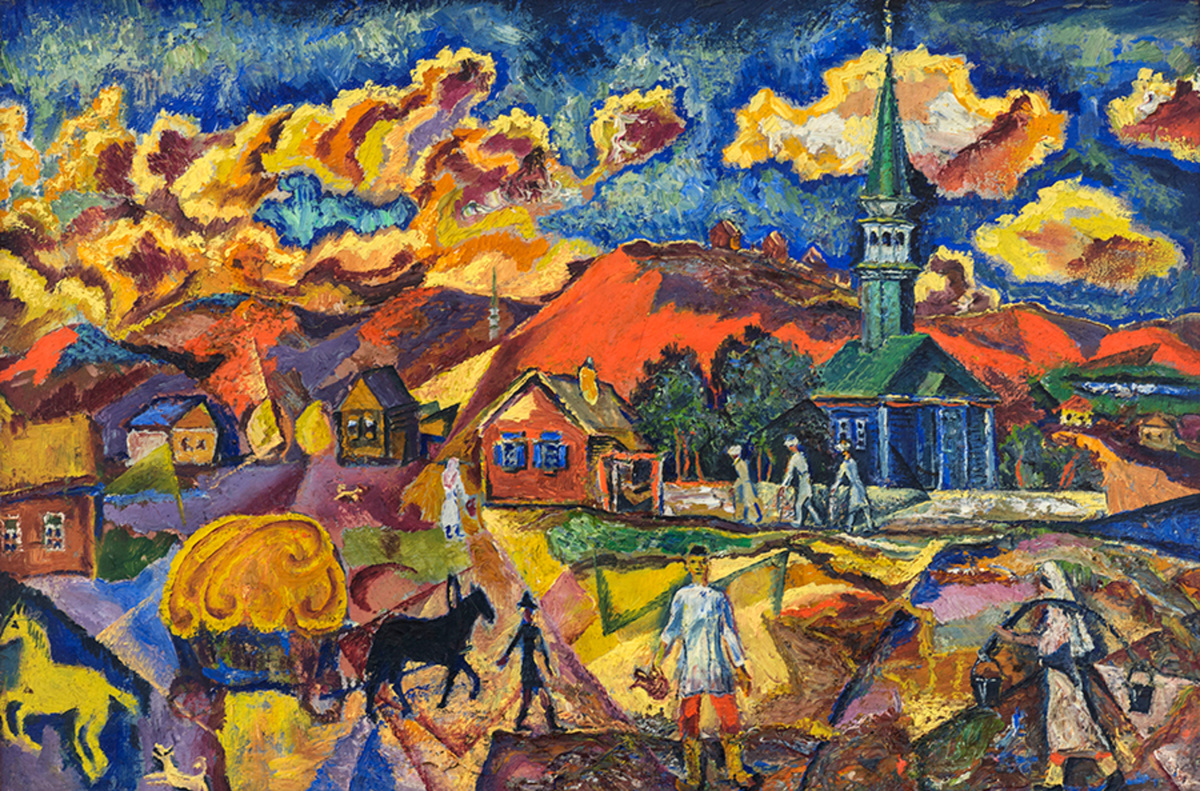 Давид Бурлюк "Красный полдень"