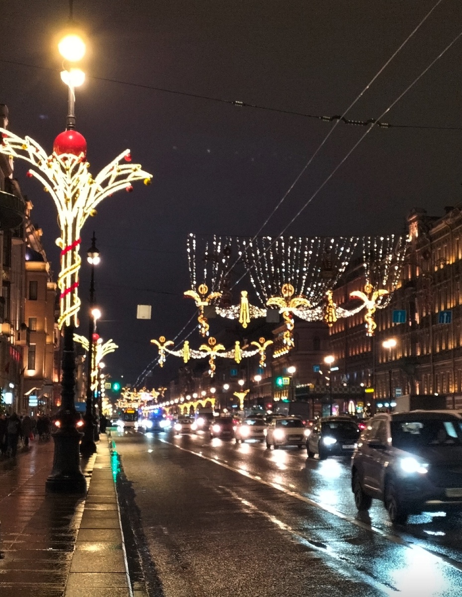 Невский проспект. Новогодний Санкт-Петербург 2025.