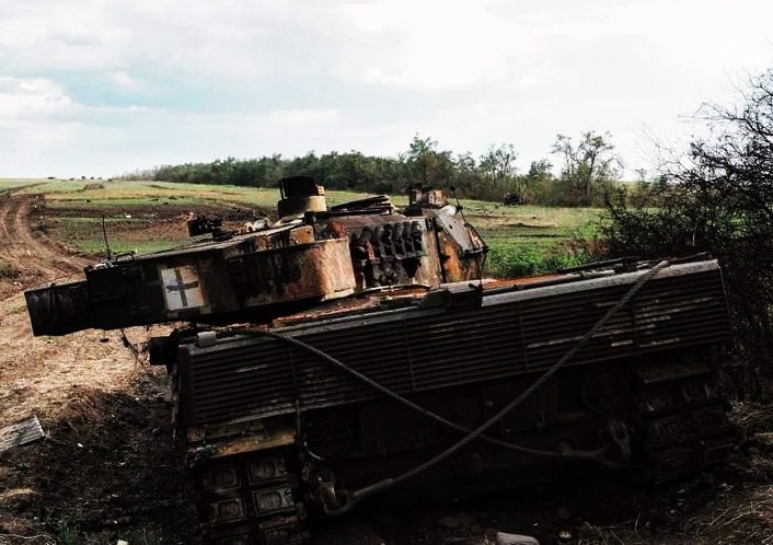 Уничтоженный LEOPARD 2A6