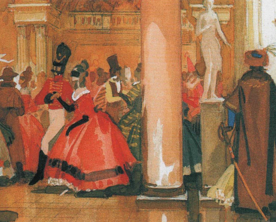 Иллюстрация к драме "Маскарад" М.Ю. Лермонтова. Из открытого источника