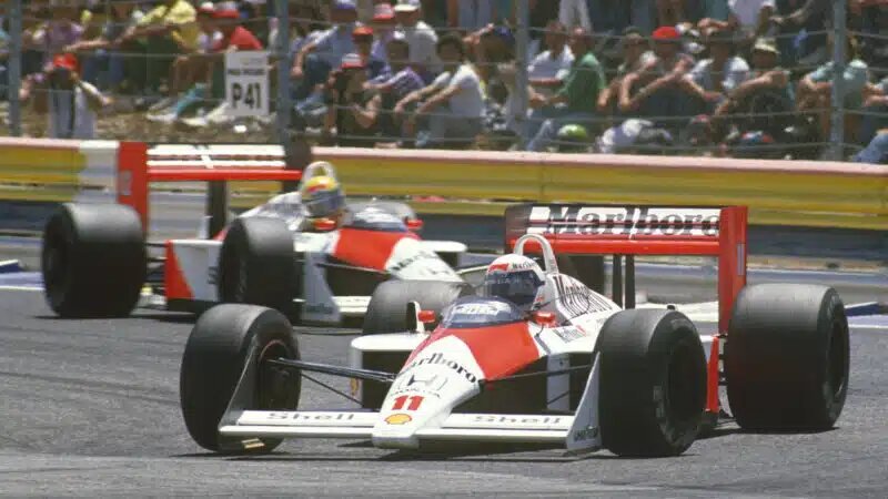 Прост сказал, что у него было преимущество в гоночных условиях