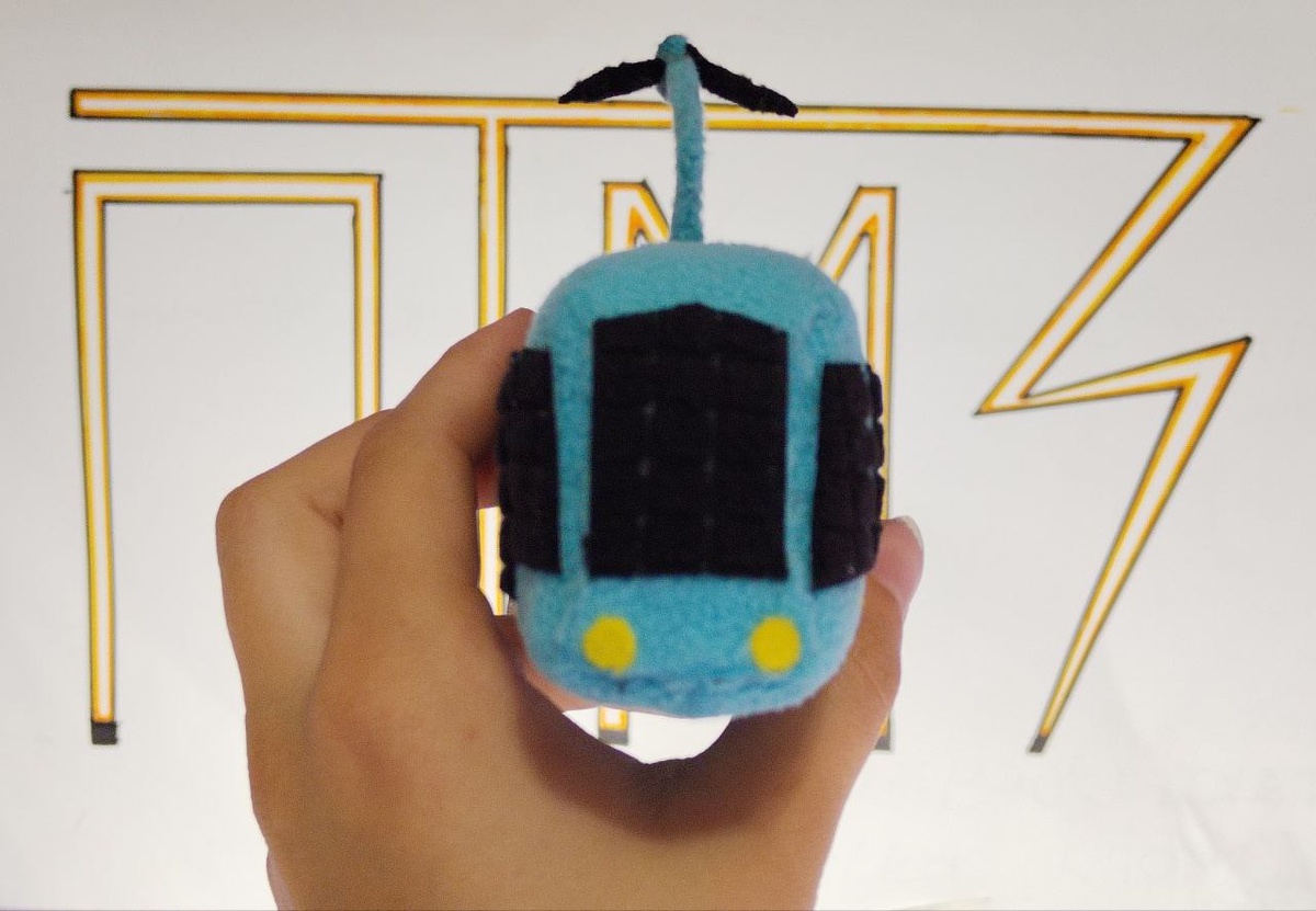 Мягкие модели трамваев, выполненные из поролона и флиса.  vk.com/ptmz_trams