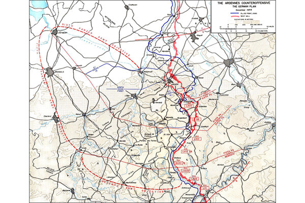    Изначальный план немецкого наступления / US Army Center for Military History