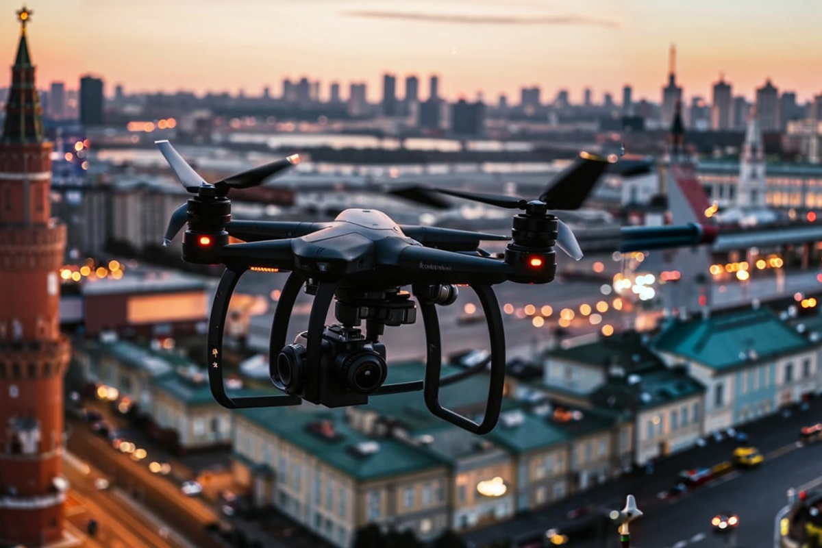 Ранее город подвергся атаке БПЛА.  Фото: Изображение сгенерировано нейросетью Kandinsky 3.1