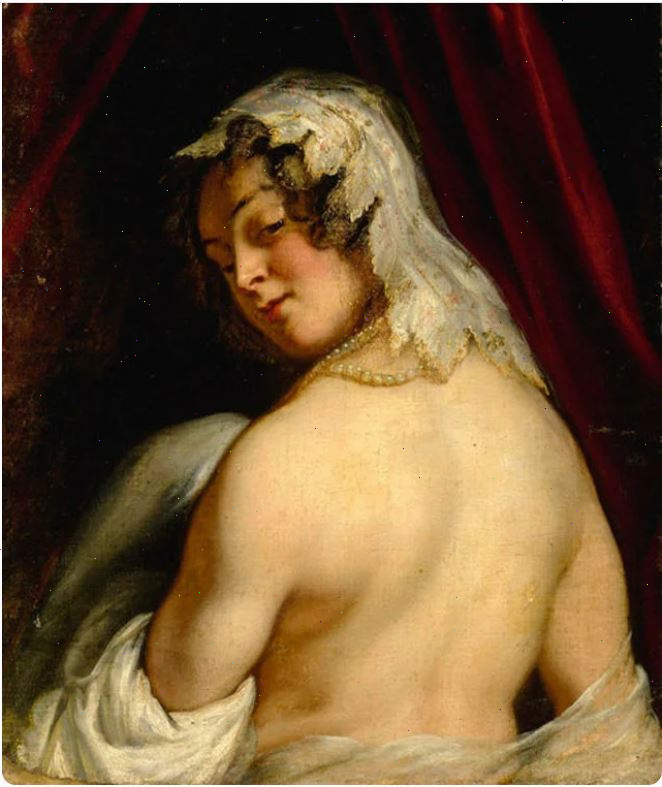 Якоб Йорданс. Жена Кандавла, 1646 (фрагмент)