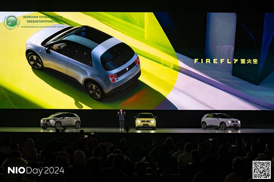    Презентация нового суббренда NIO «Firefly», или по-русски «Светлячок» на NIO Day 2024