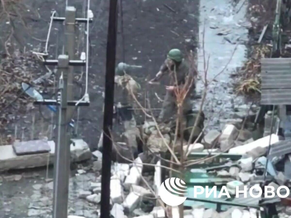    Уничтожение польских наемников во время зачистки от ВСУ Курахово© РИА Новости