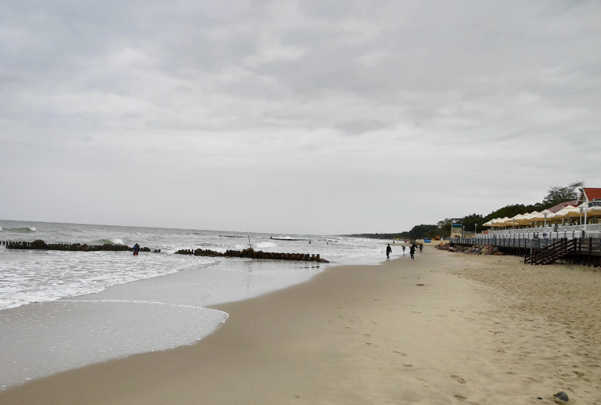 В Зеленоградске встретила такая погода