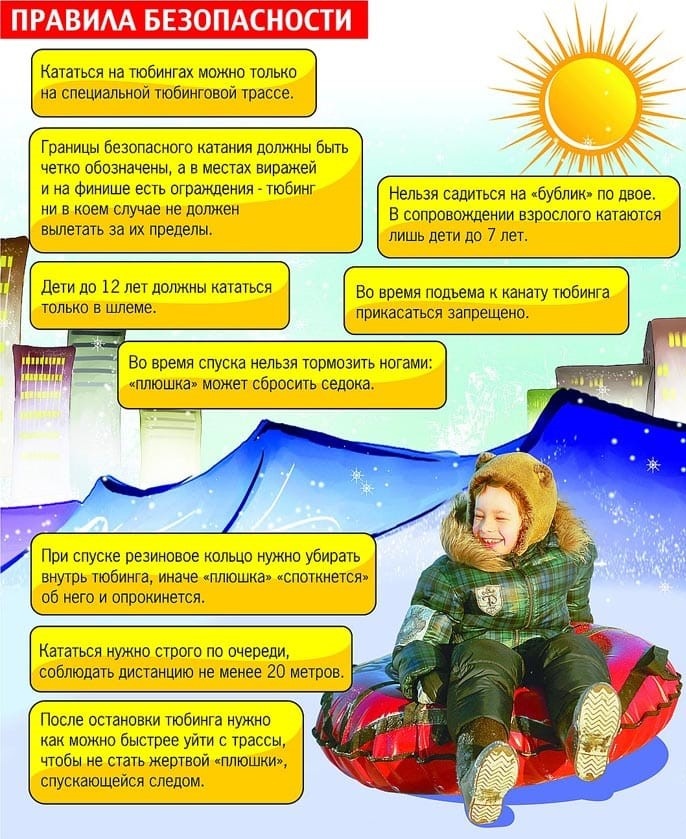    Жителям Сургута напомнили о правилах безопасности на горках