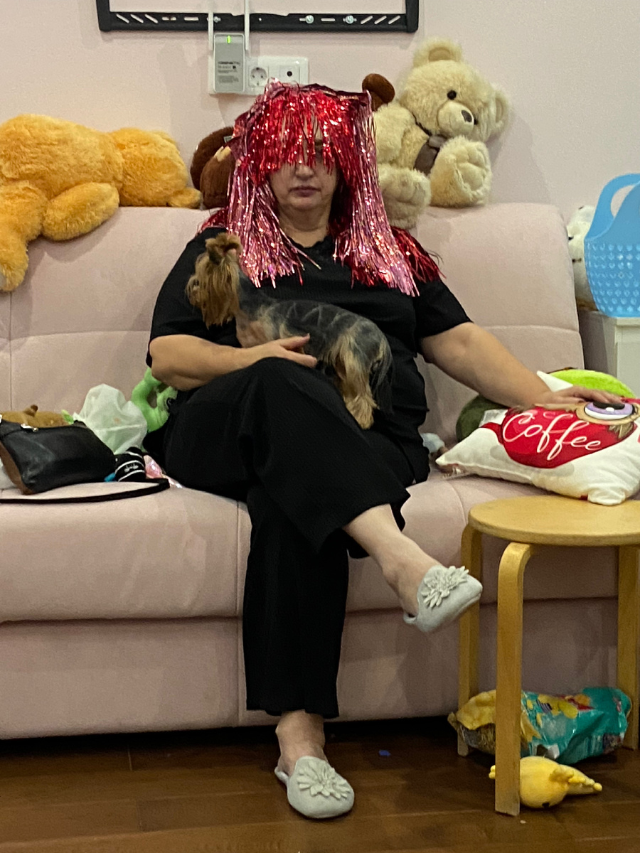 Прическа от внучки .