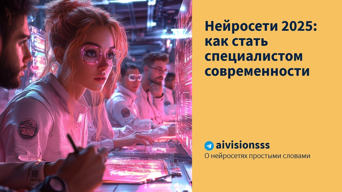    Нейросети 2025: как стать специалистом современности aivisions