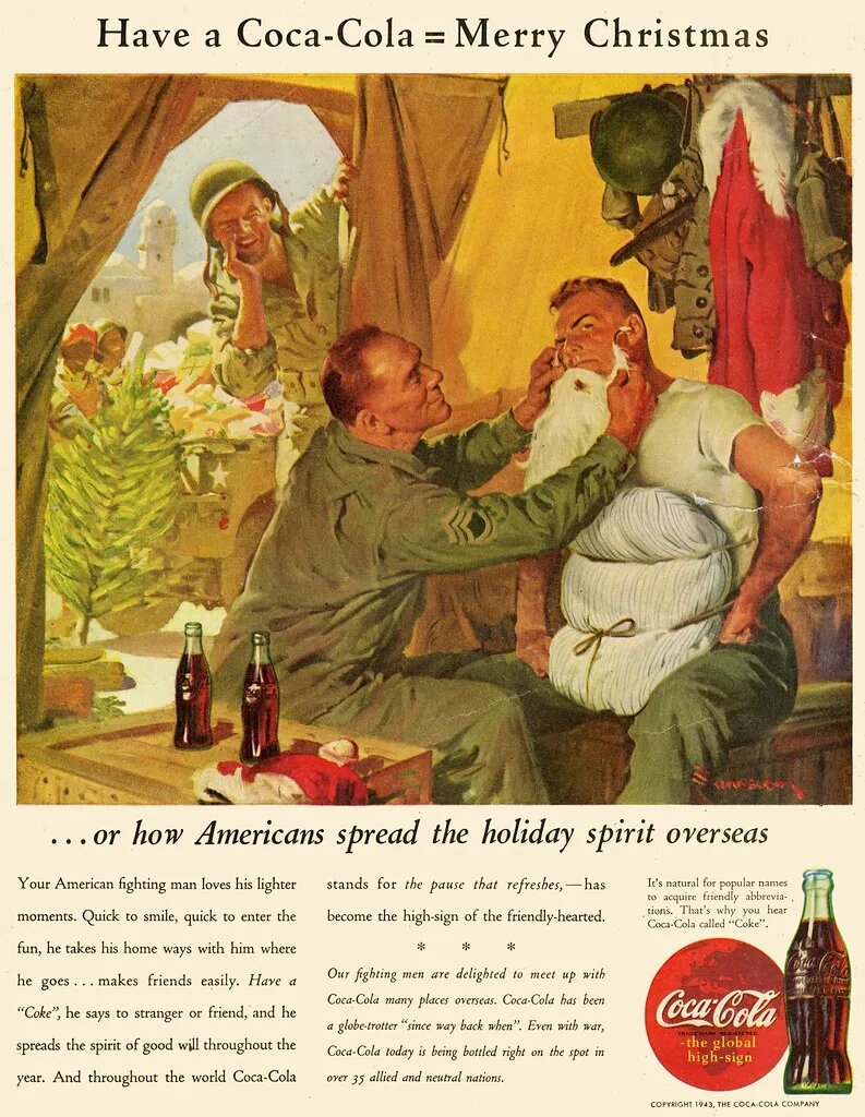 Одна из картин Сандблома для компании Coca-Cola