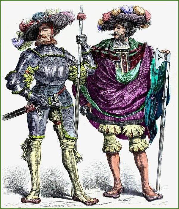Ландскнехты средневековой Европы. На циркачей похожи :))) (Источник: Яндекс.Картинки)