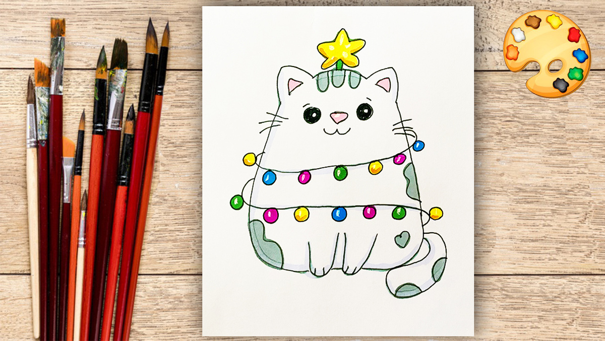 Как нарисовать кота легко и просто: пошаговый урок для детей