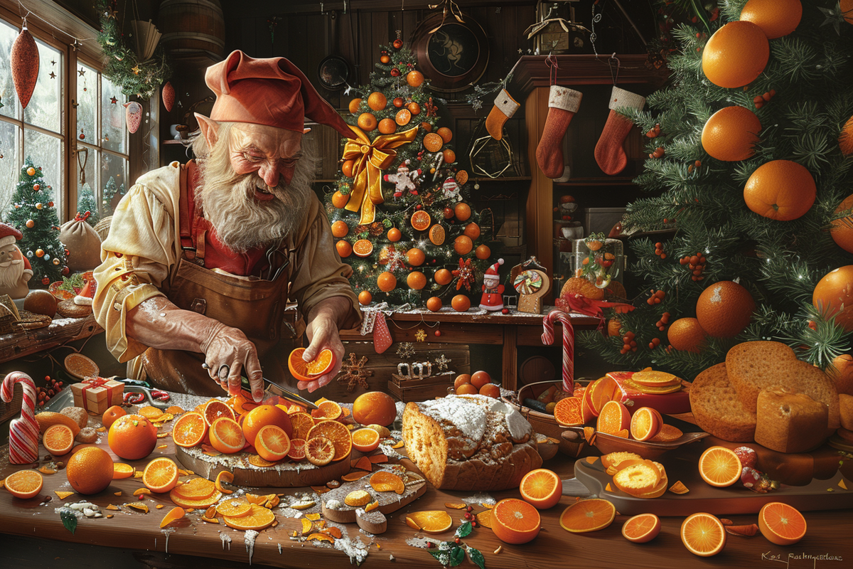 Старый маг готовит салат.  Съемка скрытой камерой)