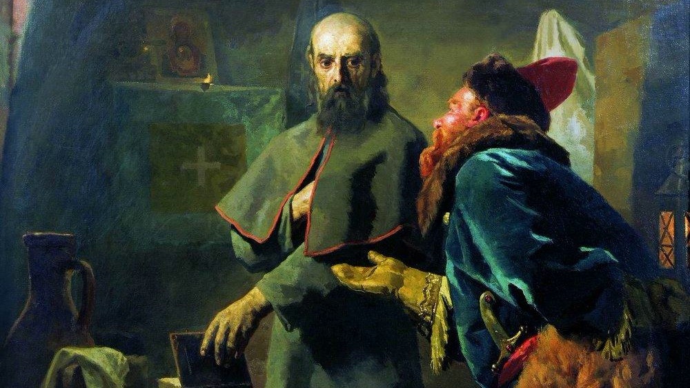 Николай Неврев. «Митрополит Филипп и Малюта Скуратов». 1898