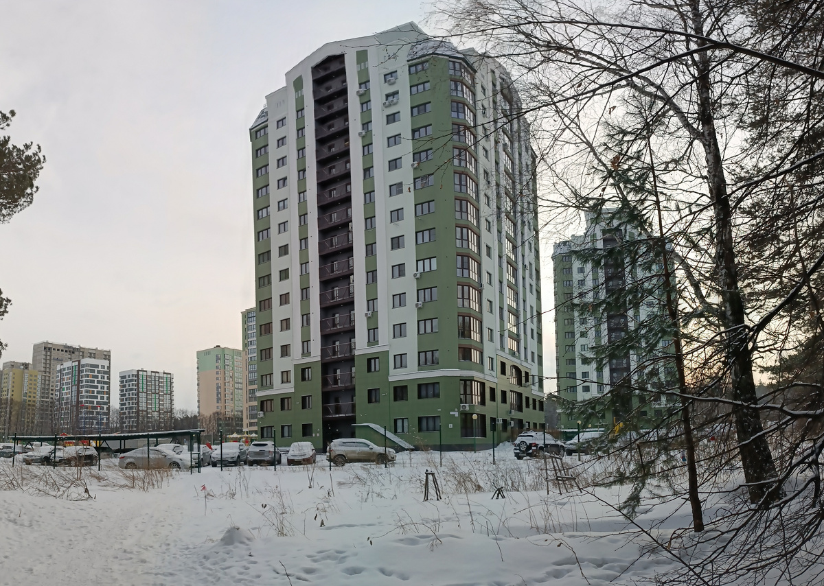 Где-то на просторах моего города. Новый район города. Фотография автора, декабрь 2024 года. 