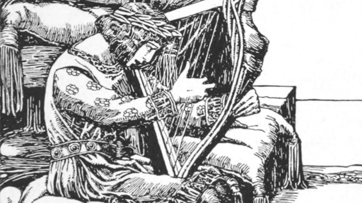 Талиесин — самый известный из мифических кельтских бардов. Источник mythopedia.com