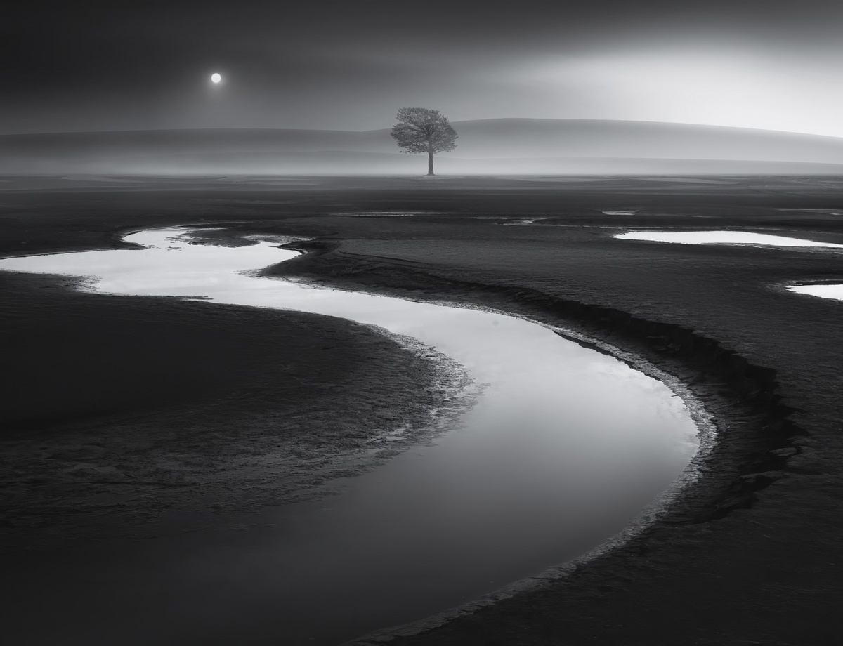 
© Jiahang Song (Китай) «Долгое путешествие впереди».
3-е место в подкатегории «Пейзаж» | «Fine art. Профессионалы» | IPA’2024