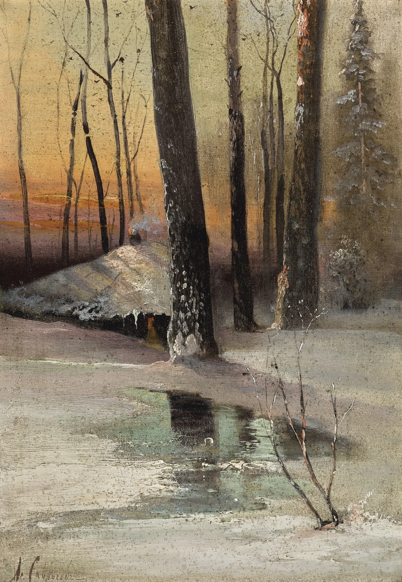 "Первые признаки весны", А.К. Саврасов. Частное собрание