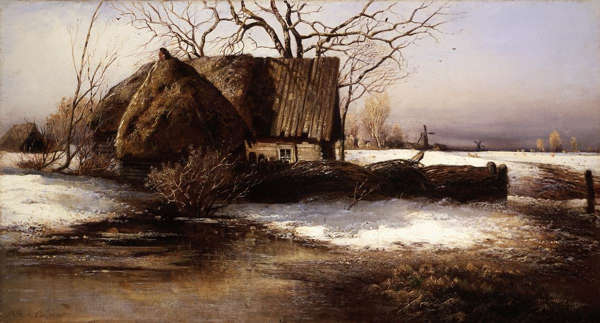 "Скоро весна", А.К. Саврасов. Третьяковская галерея, Москва