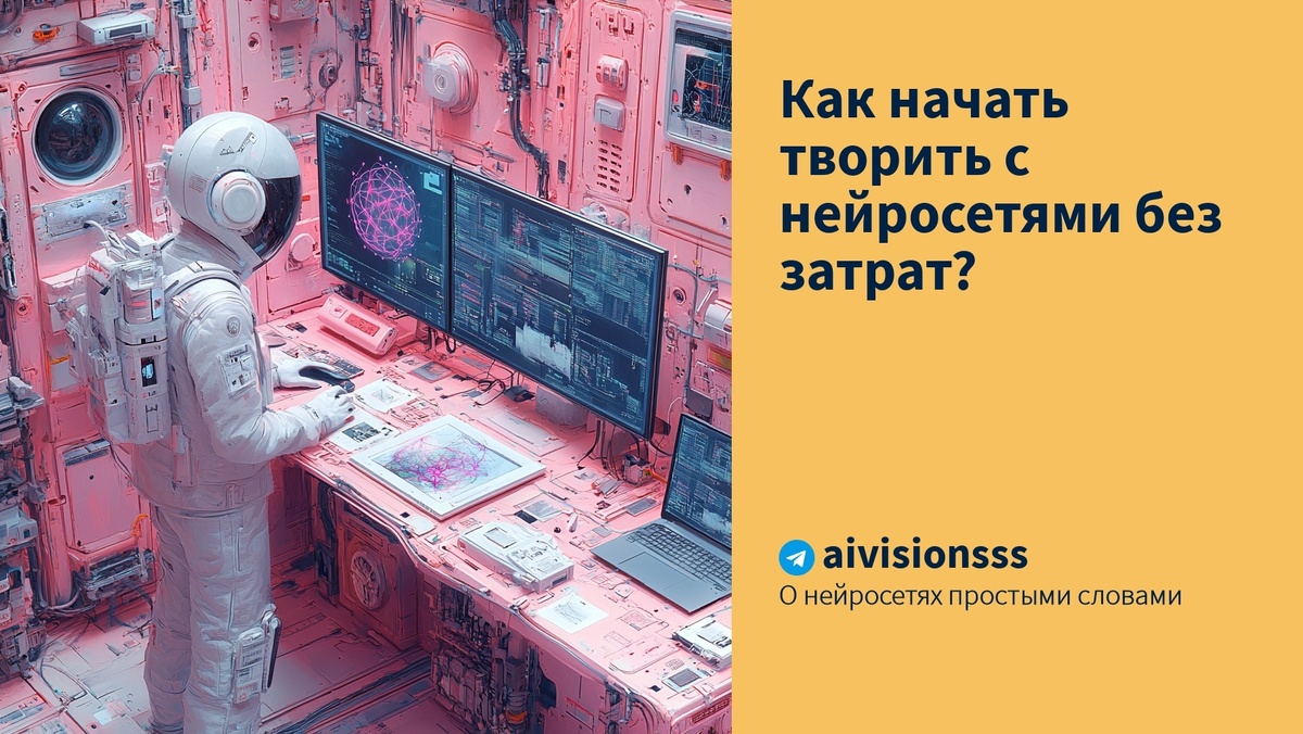    Как начать творить с нейросетями без затрат? aivisions