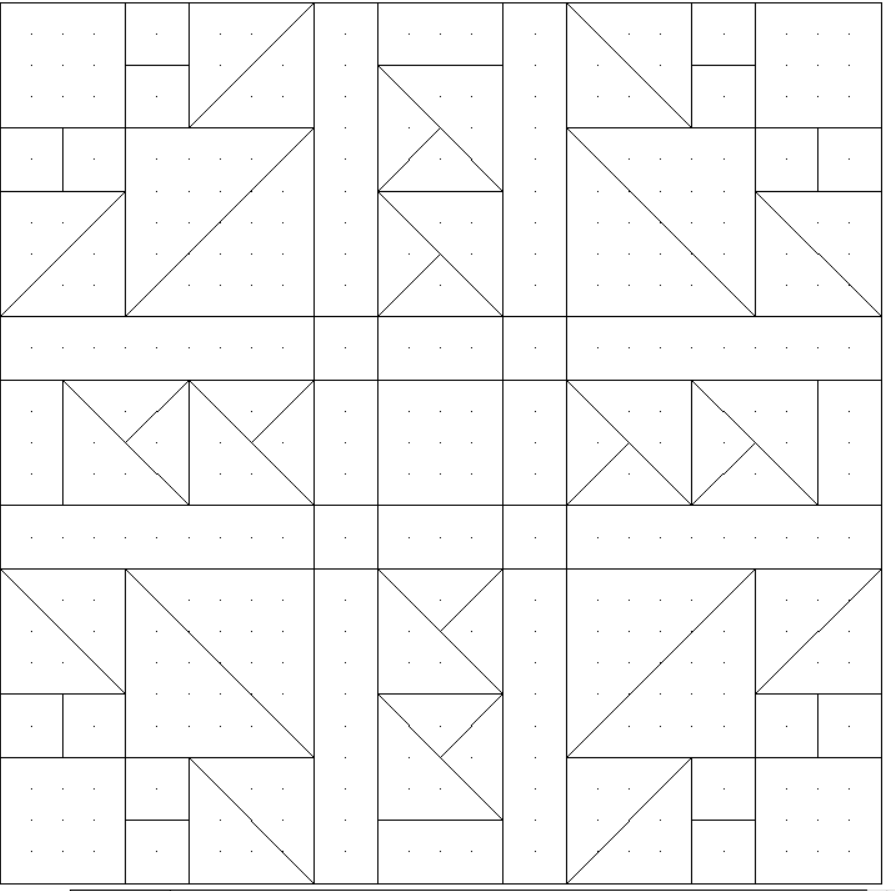 Сетка блока №3 проекта "Мерцающие снежинки"