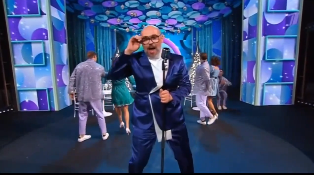 Фото-кадр из шоу "Новогодние три аккорда" (первый канал)